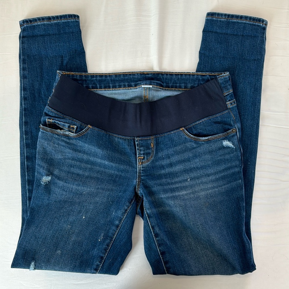 Old Navy Maternity Jeans “Rockstar Super Skinny Front Low Panel Size 2”